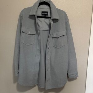 Light Gray Shirt Jacket